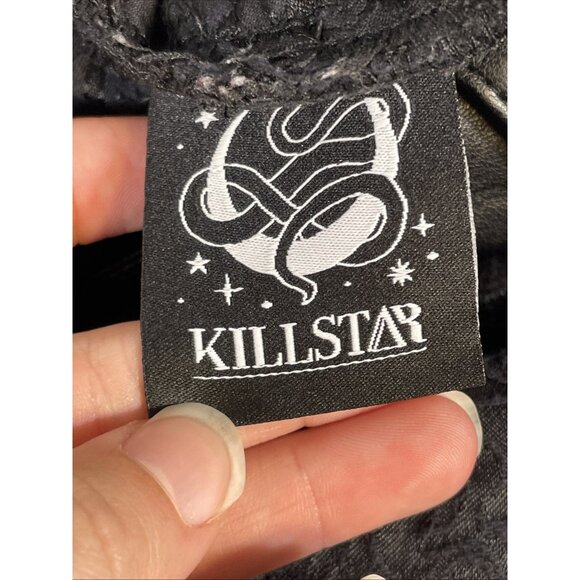 Killstar Pants Womens‎ Size Extra Small Black Embroidered Goth - Picture 12 of 15